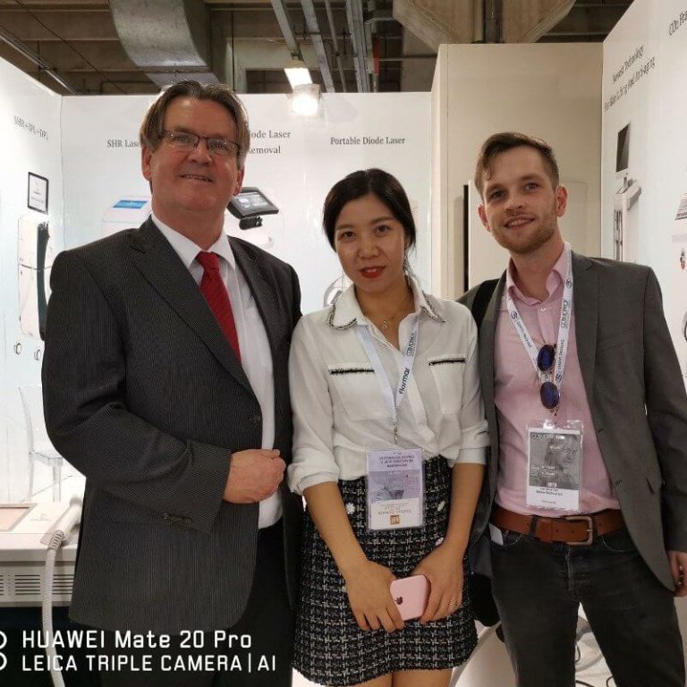 Group photo at the Italian exhibition