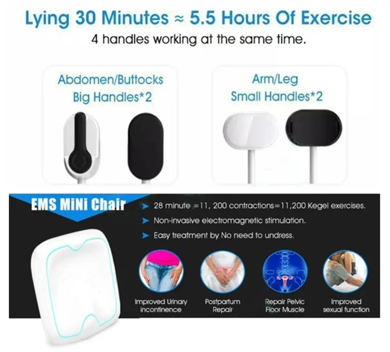EMS body sculpt machine handpieces