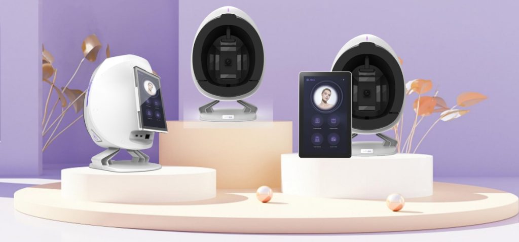 Various facial scanning skin analyzers