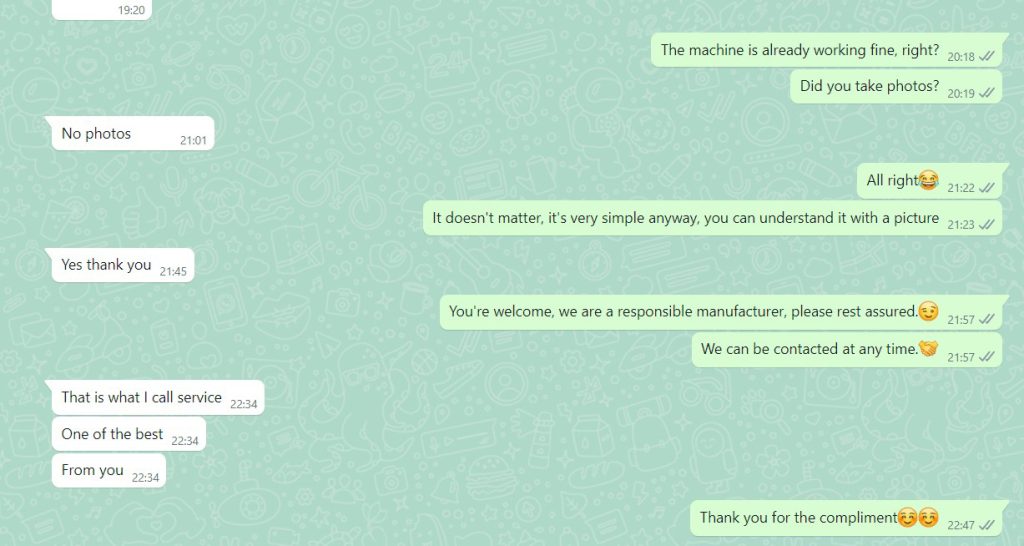 Bulgarian customers praise the good service