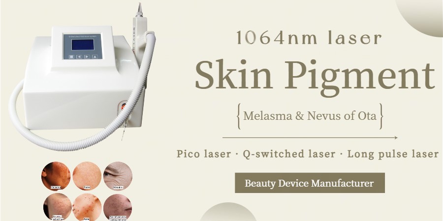 Pico Q switched laser 1064 nm skin pigmentation treatment