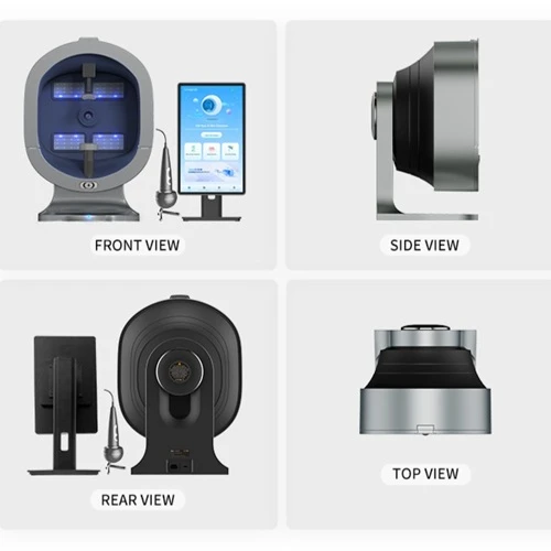 Gray black skin analyzer machine display photo