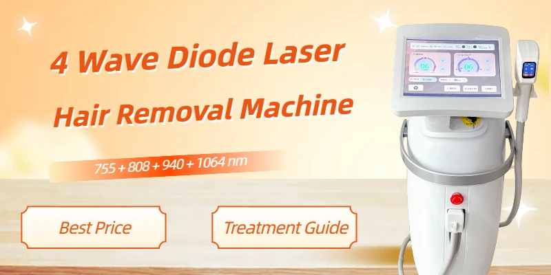 Top 4-wavelength diode laser hair removal machine