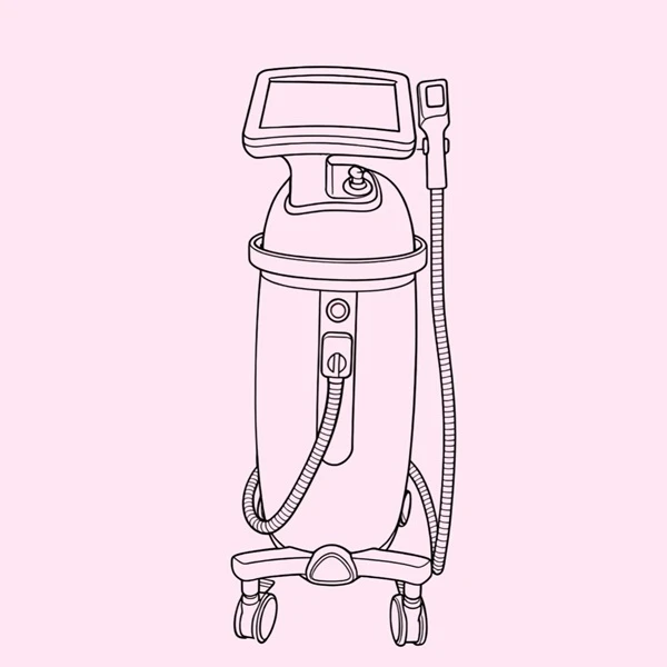 Diode laser hair removal design diagram