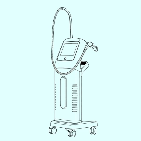 Monopolar RF machine design diagram