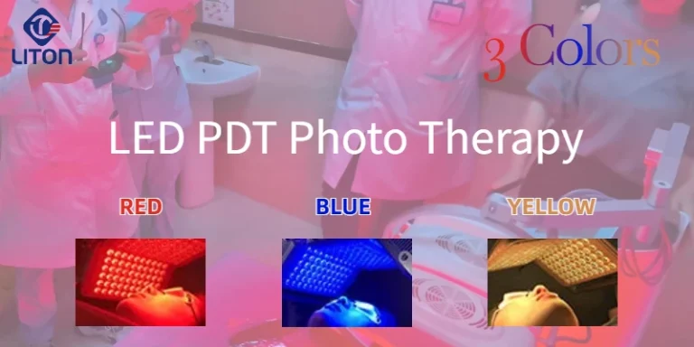 Red, blue, and yellow LED light PDT photo therapy