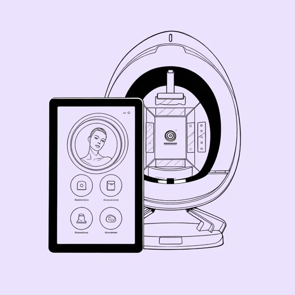 Skin analyzer design drawing